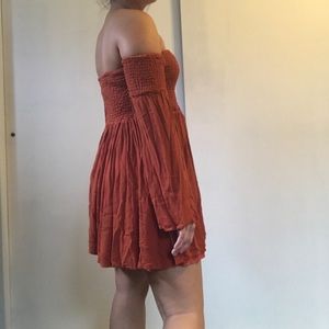 Burnt orange dress
